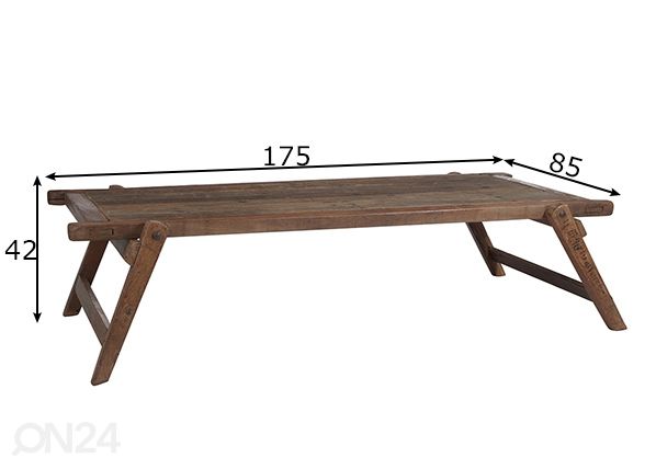 Sohvapöytä Army mitat