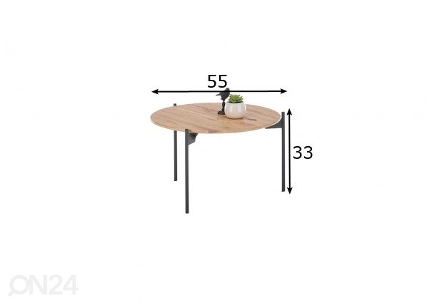 Sohvapöytä Assuan mitat