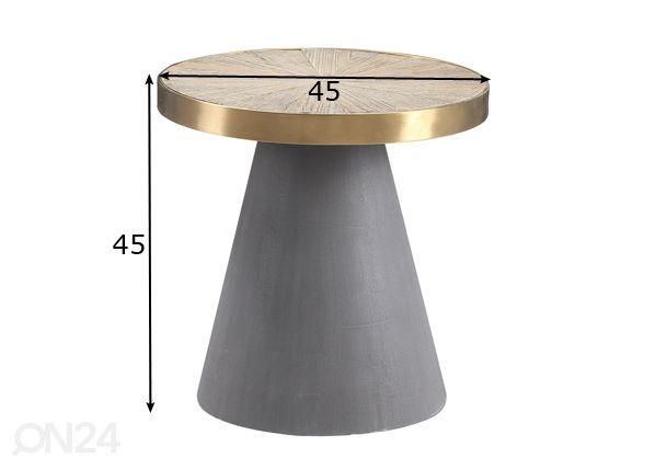 Sohvapöytä Axel-1 mitat