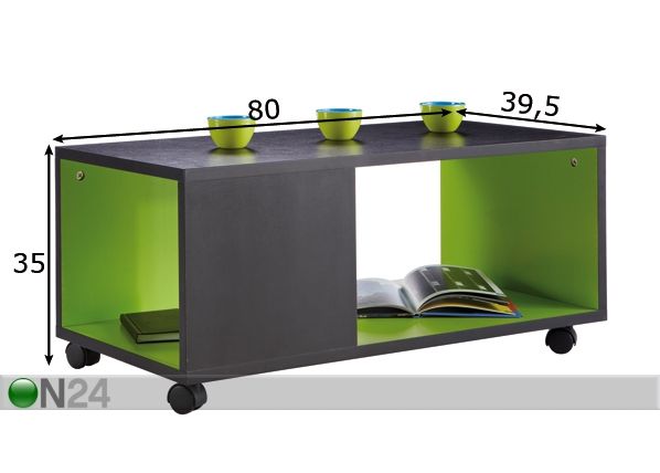 Sohvapöytä BASIC mitat