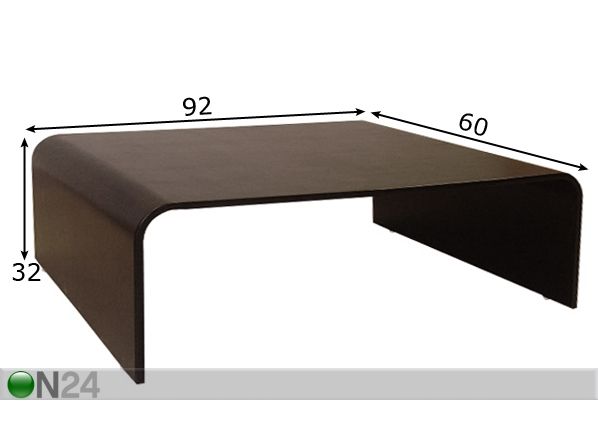 Sohvapöytä BEND1 mitat