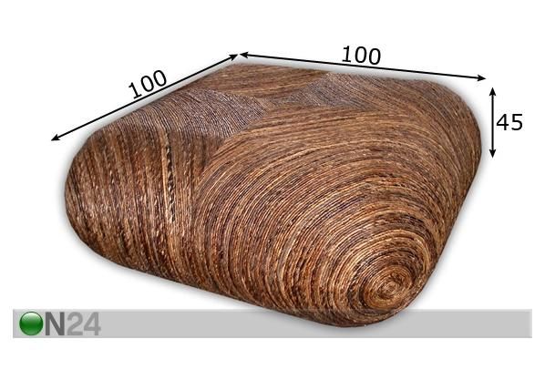 Sohvapöytä BOOZ mitat