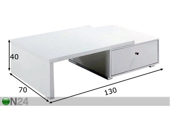 Sohvapöytä BRILLO 15 mitat
