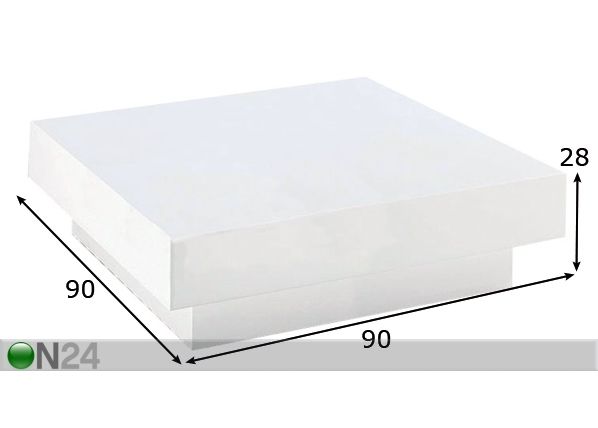 Sohvapöytä BRILLO 8 mitat
