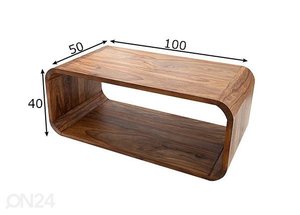 Sohvapöytä Cubus mitat