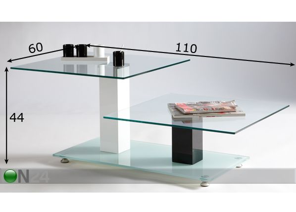 Sohvapöytä DISPLAY mitat