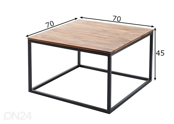 Sohvapöytä Elements mitat