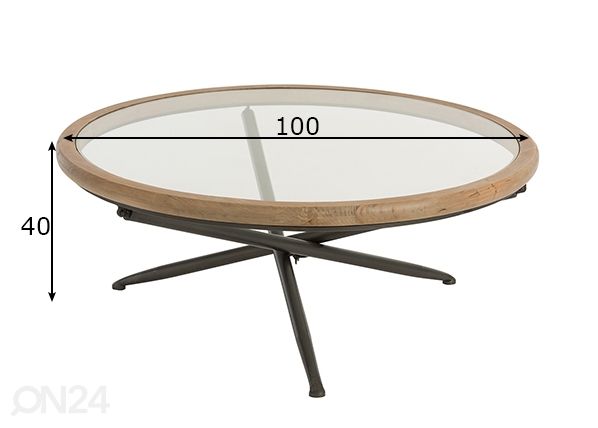Sohvapöytä Equis mitat