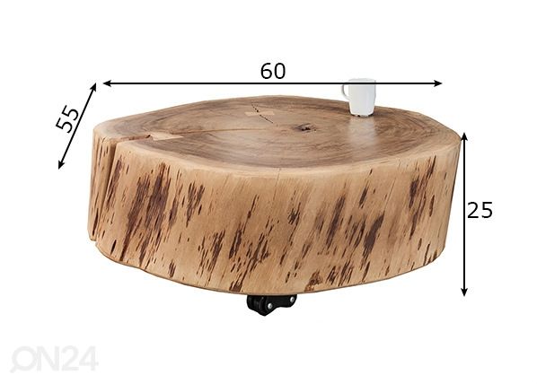 Sohvapöytä Goa mitat