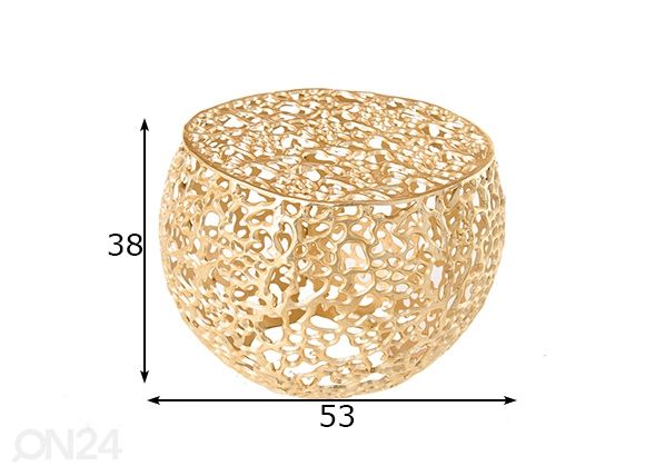 Sohvapöytä Leaf Ø 53 cm mitat