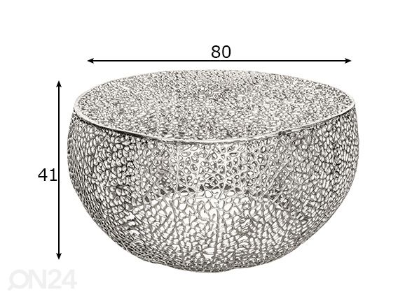 Sohvapöytä Leaf Ø 80 cm mitat