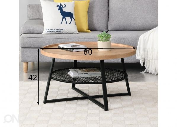 Sohvapöytä Mode Ø 80 cm mitat