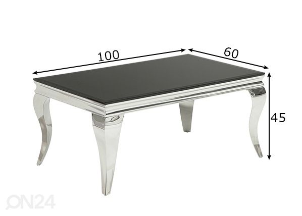 Sohvapöytä Modern Baroque mitat