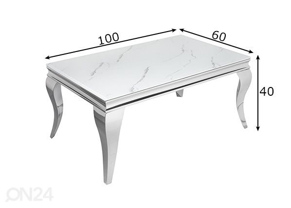 Sohvapöytä Modern Baroque mitat