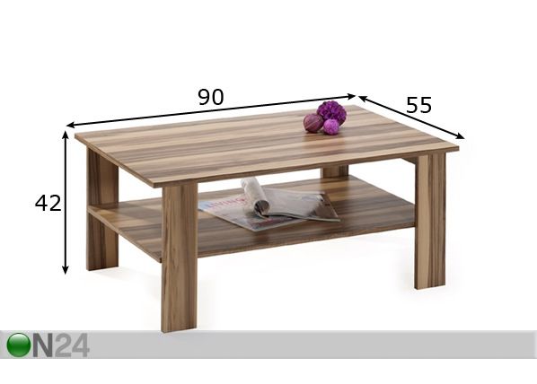 Sohvapöytä MORITZ mitat