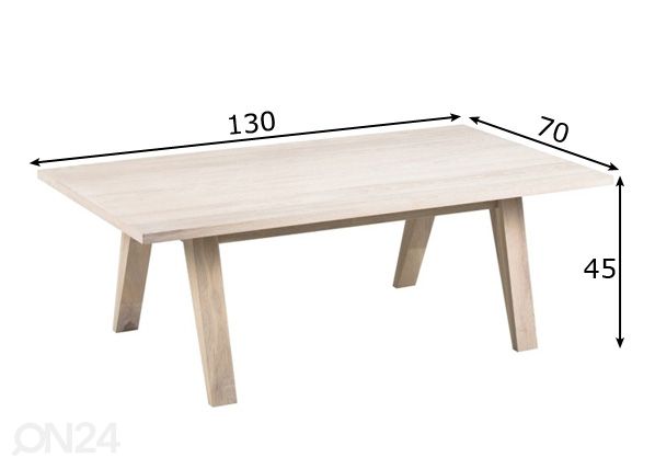 Sohvapöytä Neva mitat