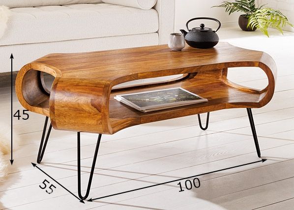 Sohvapöytä Organic Living 100x55 cm mitat