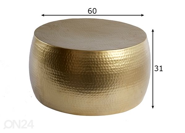 Sohvapöytä Orient II mitat