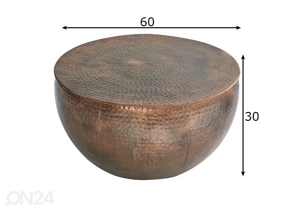 Sohvapöytä Orient II mitat