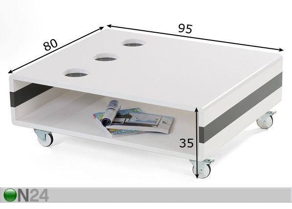 Sohvapöytä OSCAR mitat