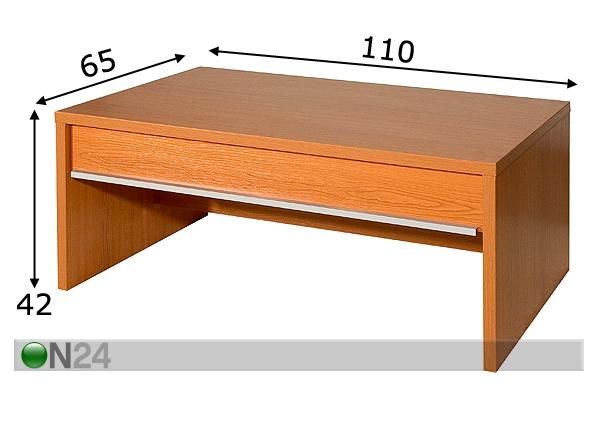 Sohvapöytä RIO mitat