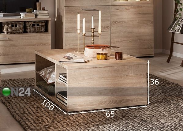 Sohvapöytä RIO HOME 100x65 cm mitat
