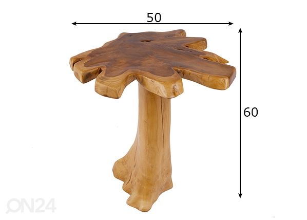 Sohvapöytä Root mitat