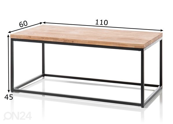 Sohvapöytä Sakura mitat