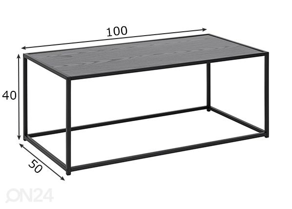 Sohvapöytä Seaford mitat
