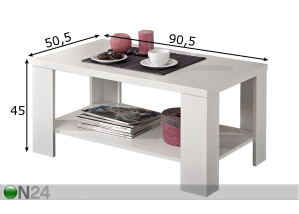 Sohvapöytä SMART KS mitat