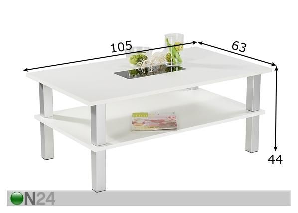 Sohvapöytä SUSANNA 08 mitat