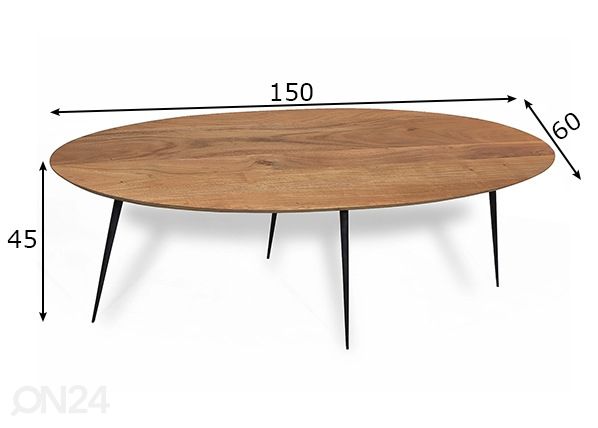 Sohvapöytä This mitat