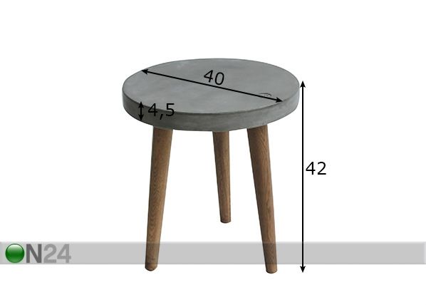 Sohvapöytä Tom Tailor mitat