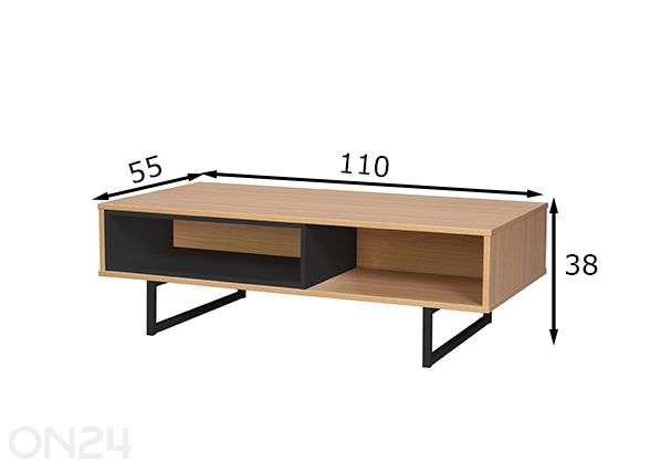Sohvapöytä/TV-taso mitat