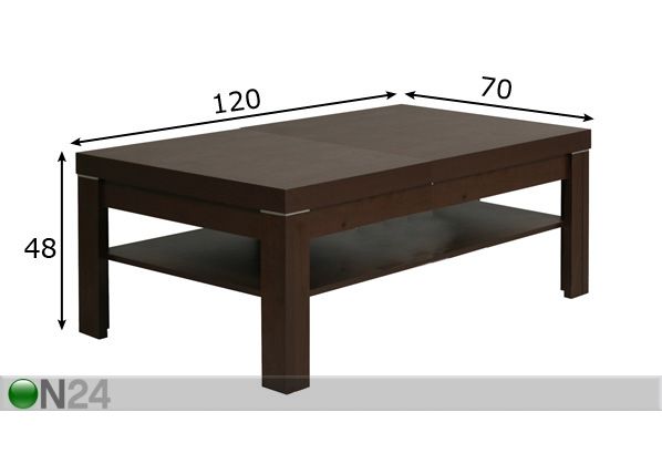 Sohvapöytä VENTI mitat