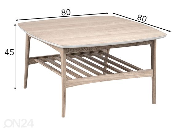 Sohvapöytä Woodstock mitat
