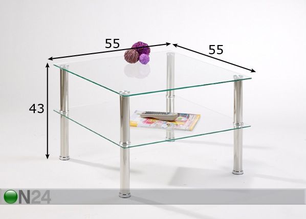 Sohvapöytä ZIP mitat