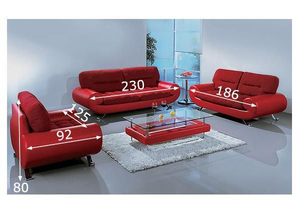 Sohvaryhmä BETTINA 3+2+1 mitat