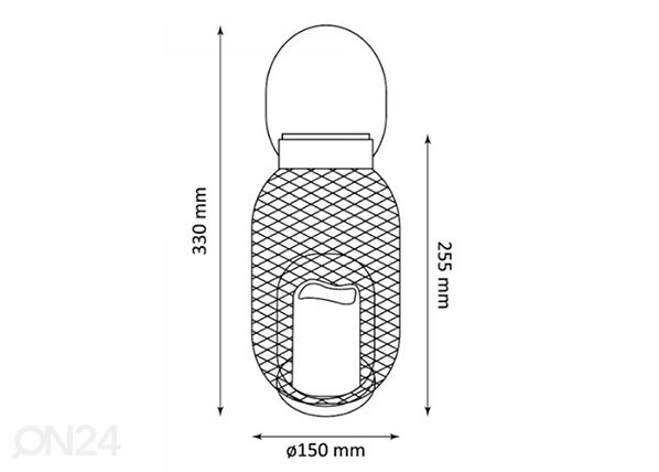 Solarvalosarja BARI IP44 mitat