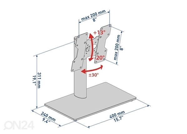 Stand 200 Meliconi mitat