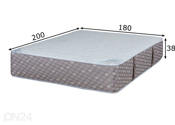 Stroma patja kaksinkertaisella jousituksella Las Vegas 180X200 cm mitat