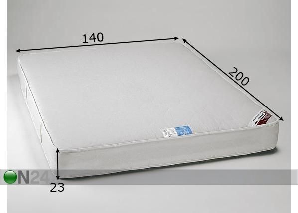 Stroma patja Kookos Ekologinen 140x200 cm mitat