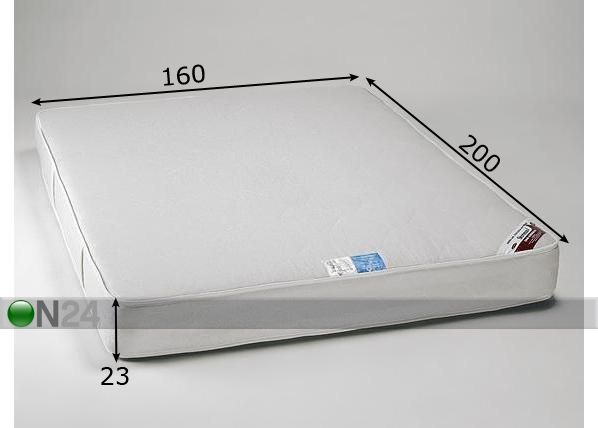 Stroma patja Kookos Ekologinen 160x200 cm mitat