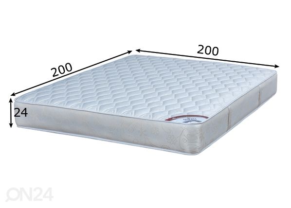 Stroma patja Kookos ekologinen 200x200 cm mitat