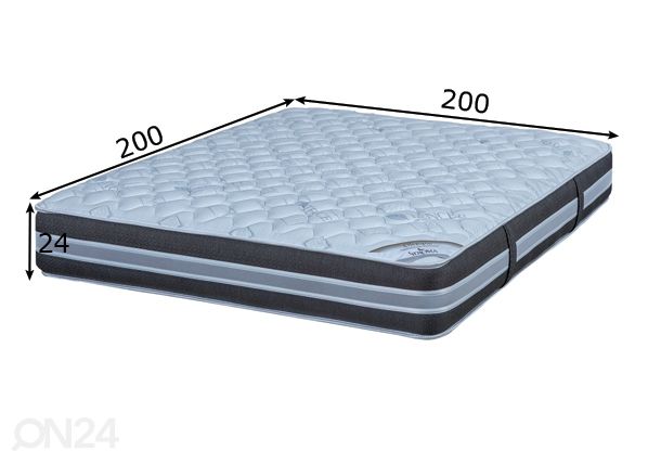 Stroma patja Olympia 200x200 cm mitat