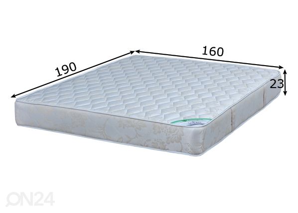 Stroma patja Ortopedinen ekologinen 160x190 cm mitat
