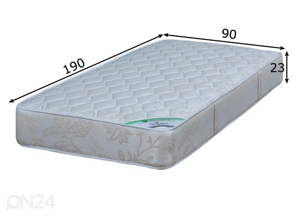 Stroma patja Ortopedinen ekologinen 90x190 cm mitat