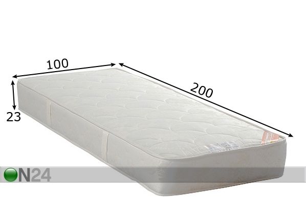 Stroma patja Soft Ekologinen 100x200 cm mitat