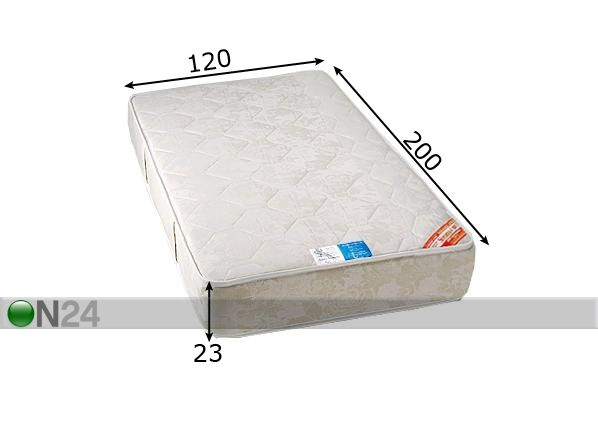 Stroma patja Soft Ekologinen 120x200 cm mitat