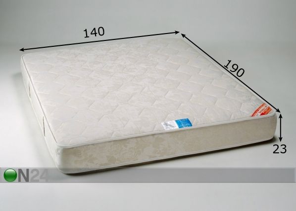 Stroma patja Soft Ekologinen 140x190 cm mitat